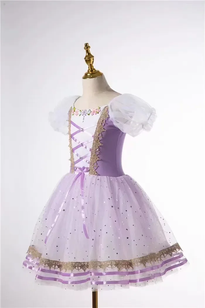 

Long Ballet Dress Giselle Purple Professional Ballet Tutu Classic Ballerina Dress Performance Dance Girl Women Princess Dress