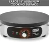 Commercial WSC160X 16" Electric Crepe Maker, Cast Iron Cooking Surface, Stainless Steel Base, Includes Batter Spreader an 5
