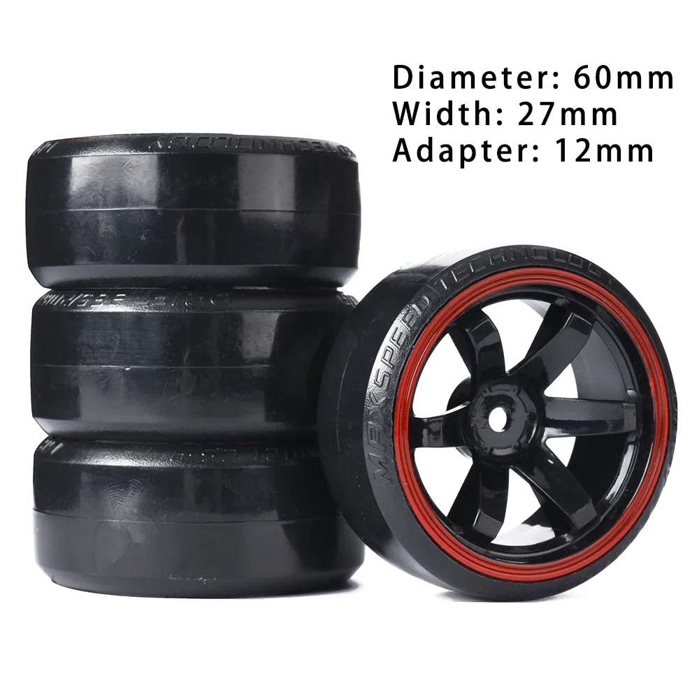 Roisin DIY LEAR-DRIVE DRIFT サーボ、15T付き 4PCS Smooth Drift Tires For 1/10 RC Drift Car HSP 94123 MST YD2