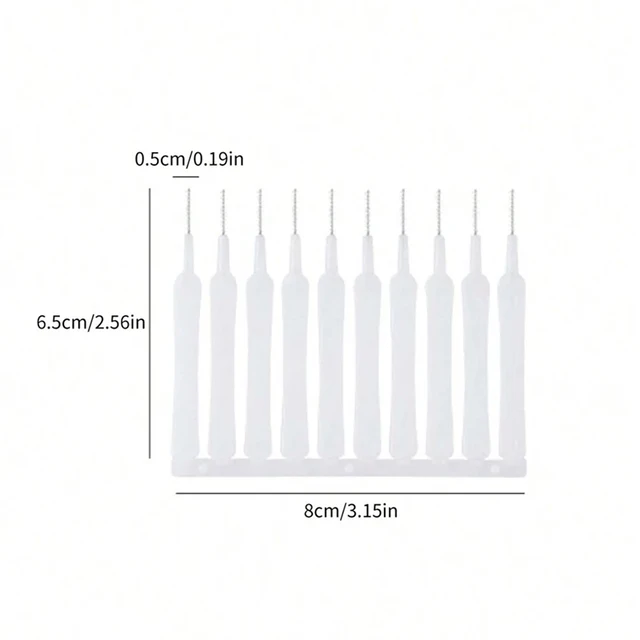 Brosse de nettoyage de pomme de douche, Anti-colmatage, Micro brosse en Nylon, outil de nettoyage pour salle de bains, cuisine, trou de téléphone, 10 à 40 pièces 3