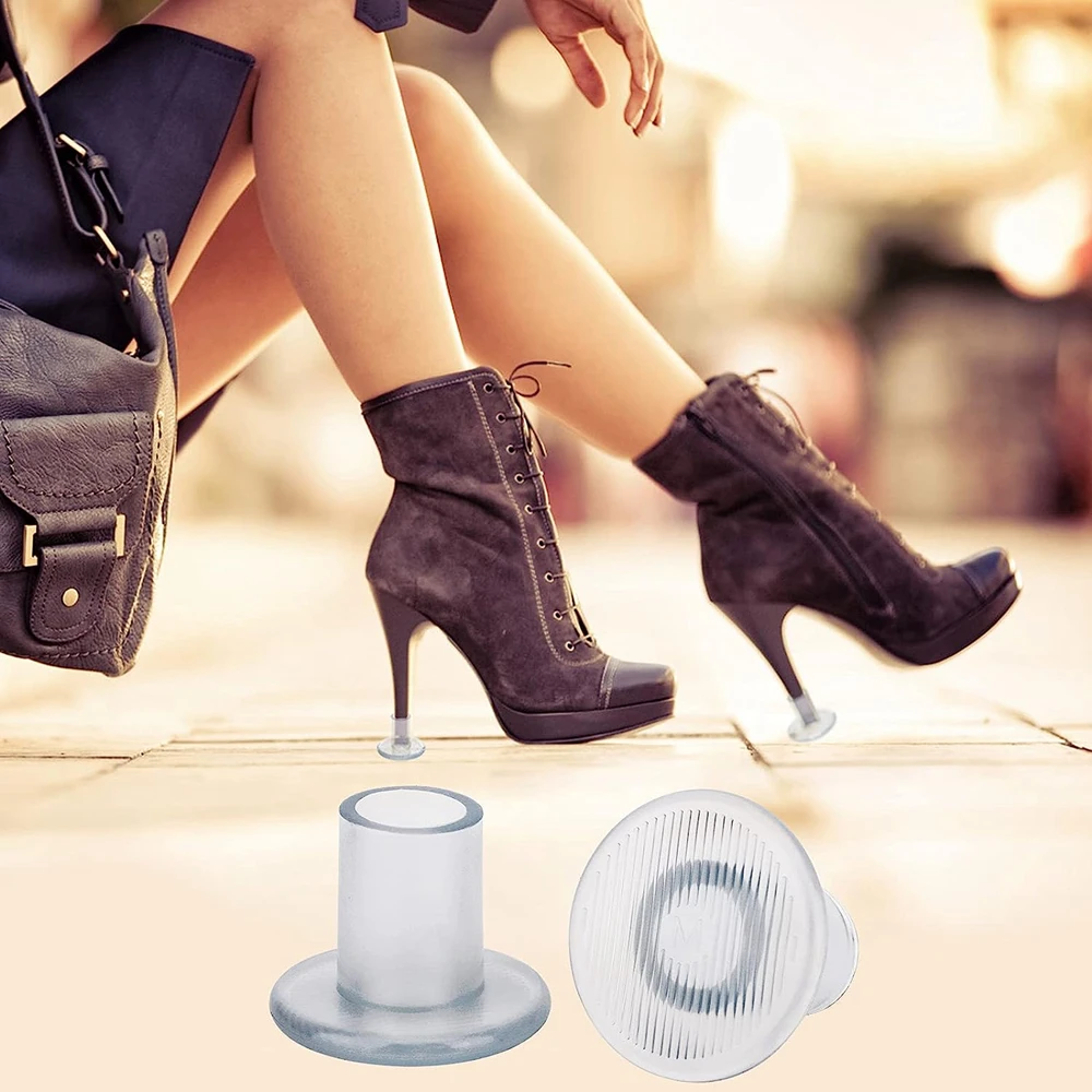 30 Pairs High Heel Protectors Latin Stiletto Dancing Covers Heel Stoppers Antislip Silicone High Heeler For Wedding Party Favor