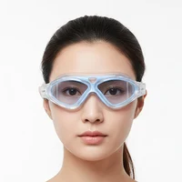 Swimming Goggles Water Glasses Silicone Belt Underwater Big Eyewear Anti-fog Waterproof Sport optical glasses  for Men Women