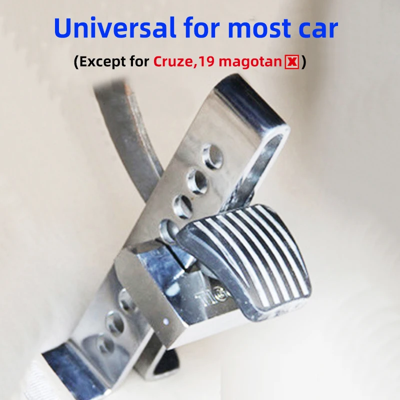 Car Clutch Lock Universal Auto Steering Wheel Brake Pedal Lock Throttle Security Steel Stainless Anti-Theft Tool Pedal