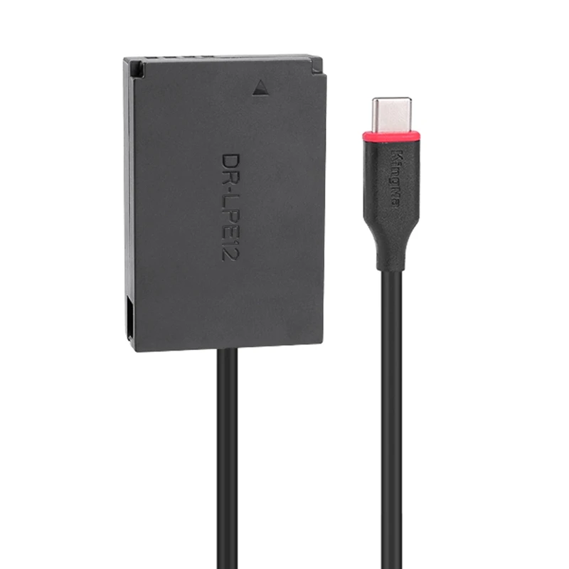 Power Adapter for DC Coupler LP-E12 Dummy Battery Charger Kit for M M2 M10 M50 100D Digital Cameras Replacement