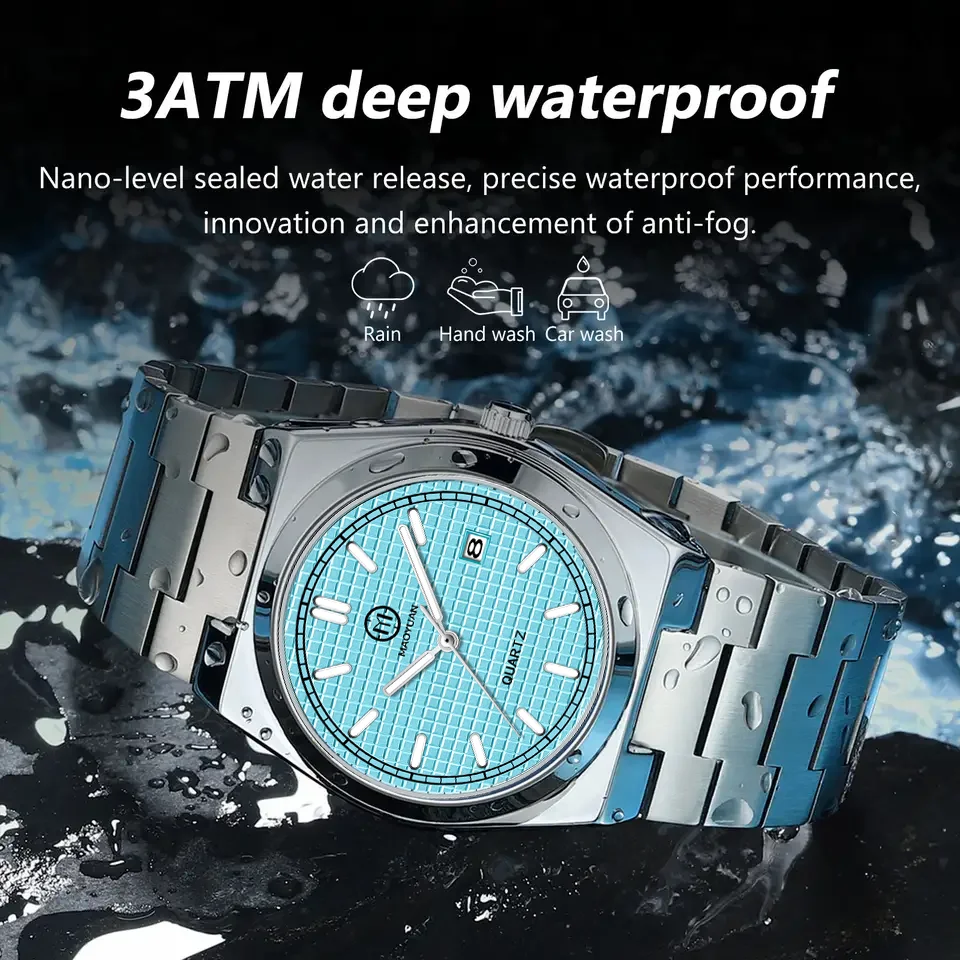 Maoyuan Luxury Military Watch for Men Waterproof Luminous Date Chronograph Man Watch Sport Quartz Stainless Steel Men's Watches 2