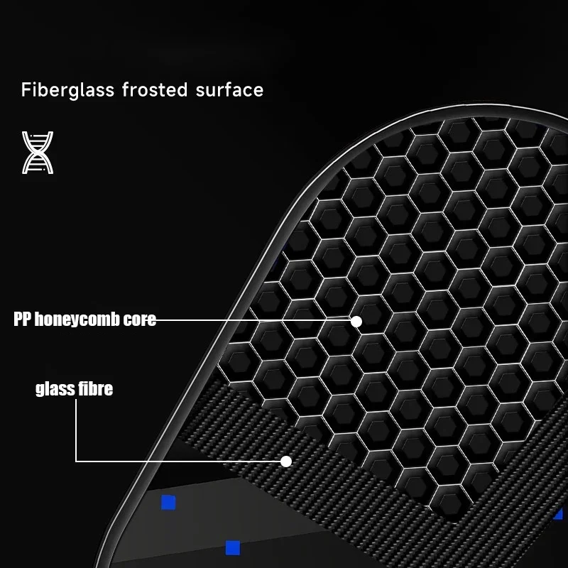New Glass Fibre Pickleball Durable Handle Peak Polypropylene Honeycomb Core Protective Edge Guard Racquet Set