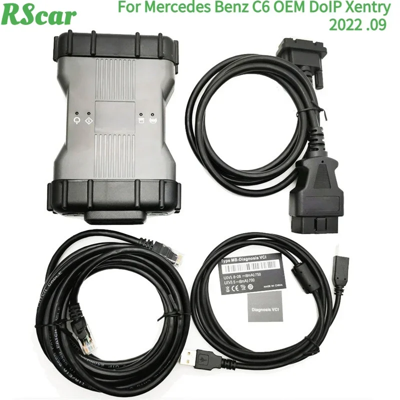 Obd2 Per Mercedes/Benz C6 Oem Doip Xentry Strumento Diagnostico Vci Multiplexer Con Software Hdd/Sdd Detector Firmware Può Essere Aggiornato