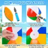 Rainbow Beach Balls With Air Pump Rainbow Inflatable Swimming Pool Water Games Toys for Kids Summer Beach Party Supplies Decor 2