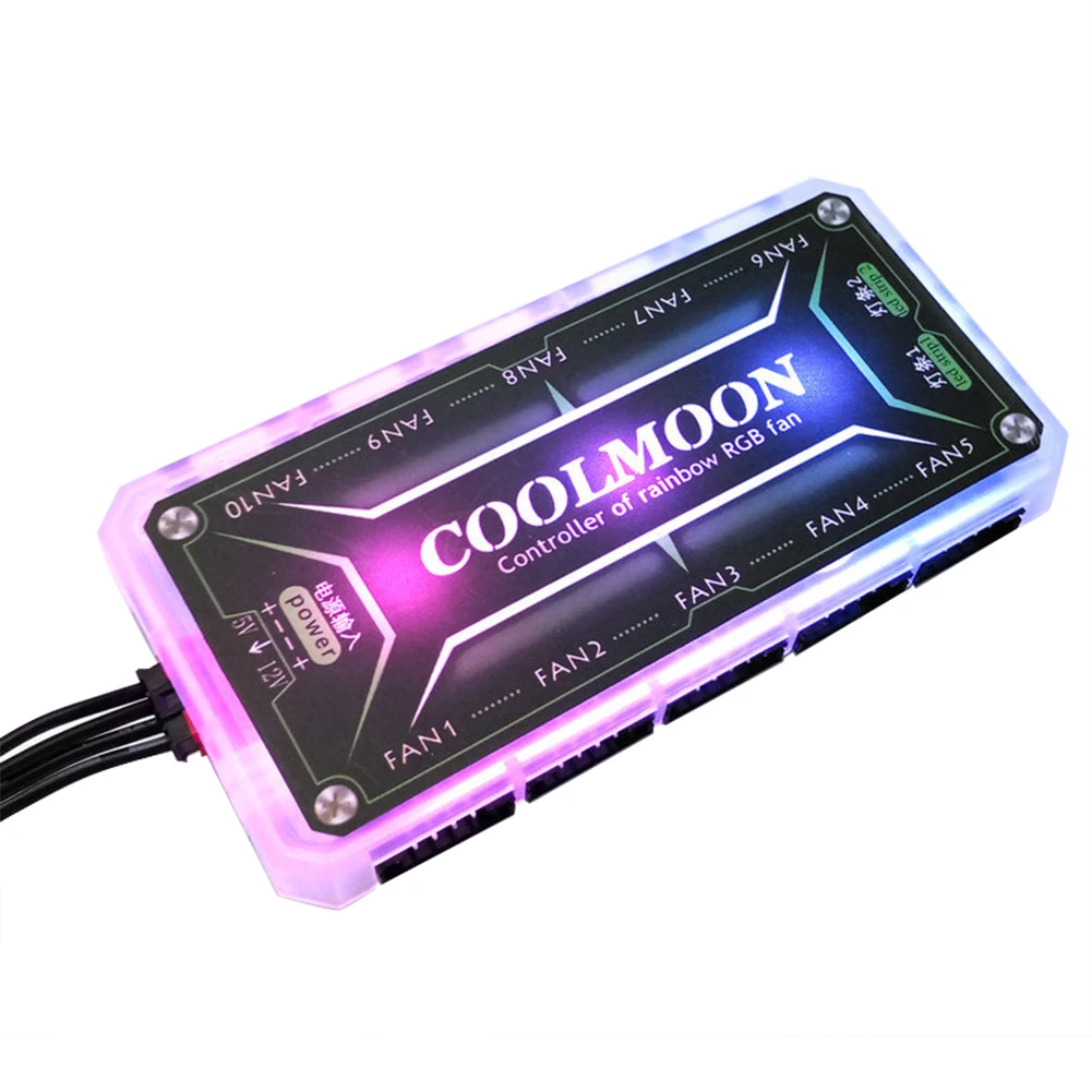COOLMOON RGB ���� ��Ʈ�ѷ�, ������ ���� ������, LED �÷�, DC12V, 5A