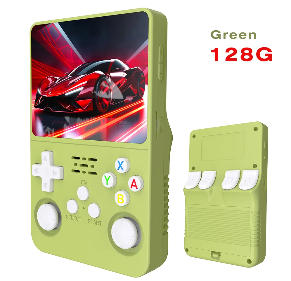 thumbnail image 1 of BOYHOM Open Source R36S Retro Handheld Game Console Linux System 3.5 Inch IPS Screen Portable Pocket Video Player 64GB Game gift, 1 of 5