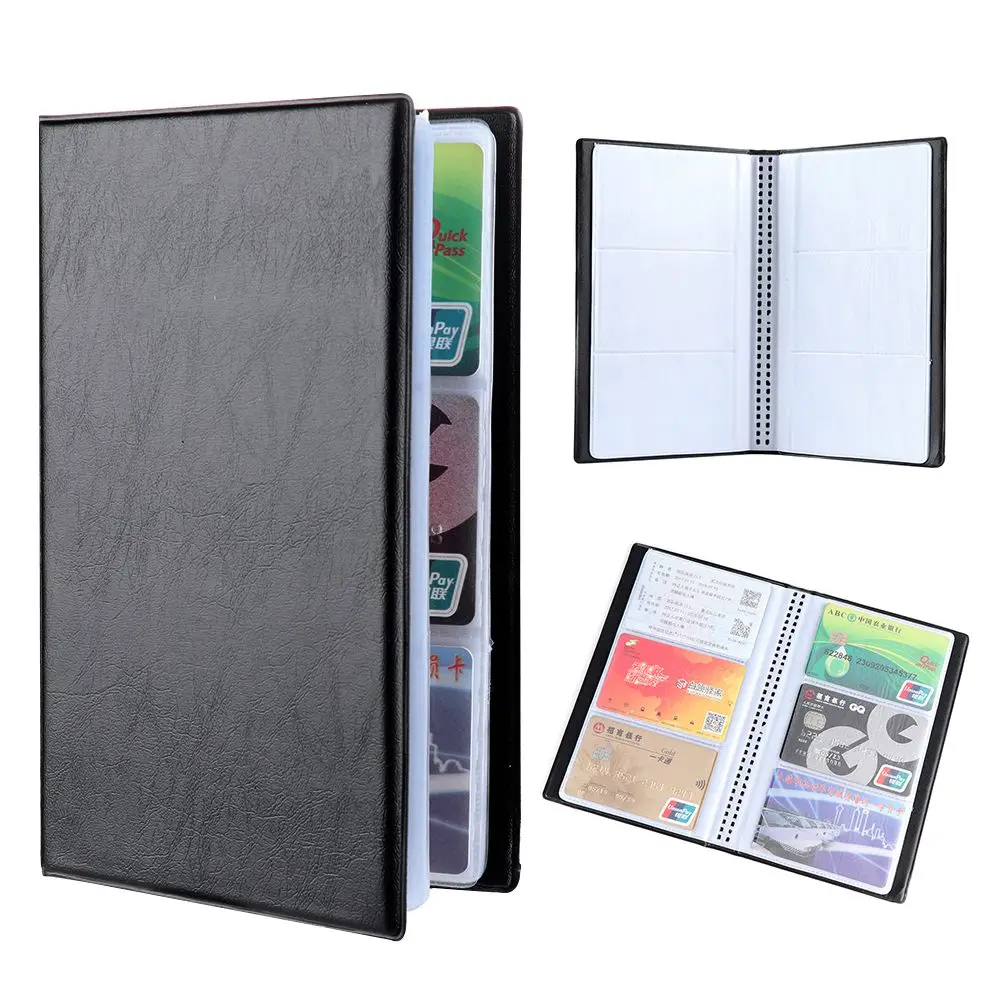 Wallet Container Credit Card Card Holder Books Book Case Leather Cards Album