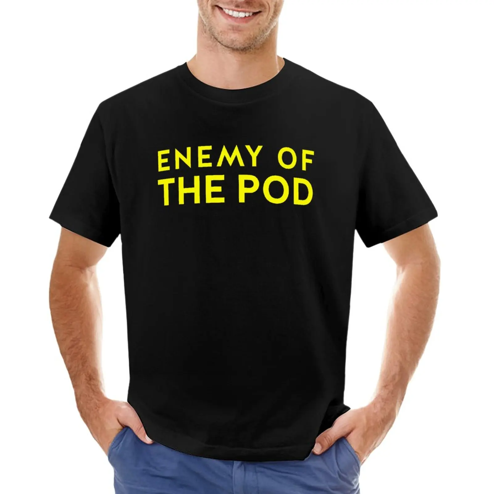 

enemy of the pod T-Shirt funnys cute tops boys animal print Men's t-shirt