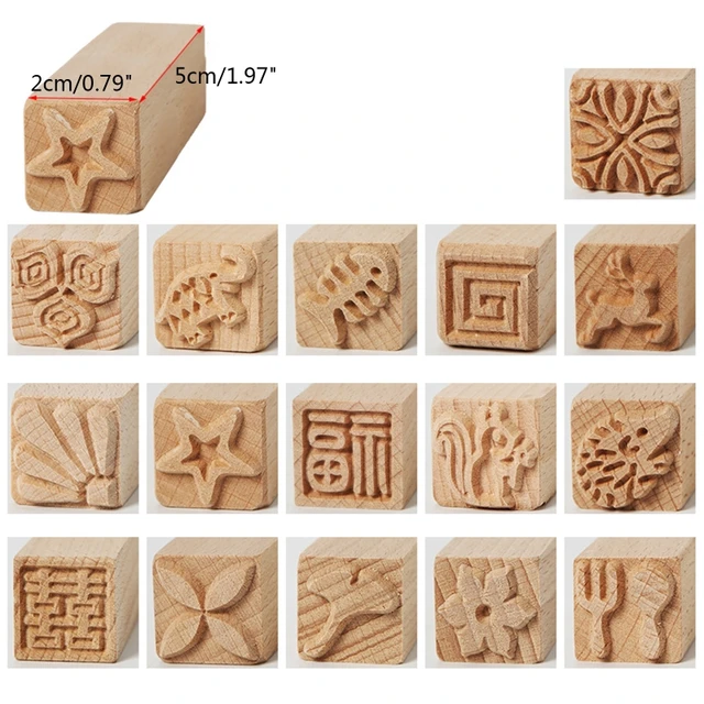 Vintage  Decoration Stamp Set DIY wooden rubber stamps for scrapbooking standard 6