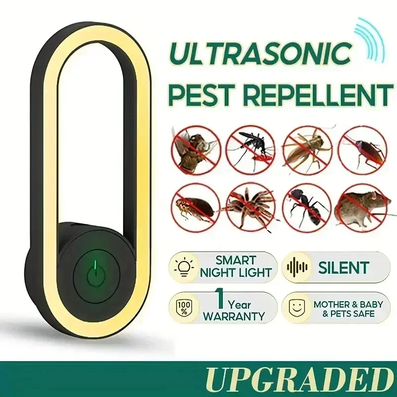 Induction Ultrasonic Mosquito Repellent Nightlight Home Indoor Mosquito Repellent Insect Explosion Lamp