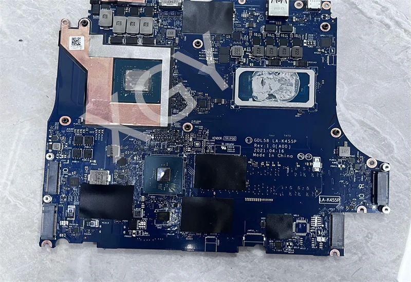 

Материнская плата для ноутбука DELL G15 5511, GDL58 LA-K455P 029XHH 06VF02 с аналогичным ЦПУ RTX3050, 4 Гб GPU 100%, тест ОК