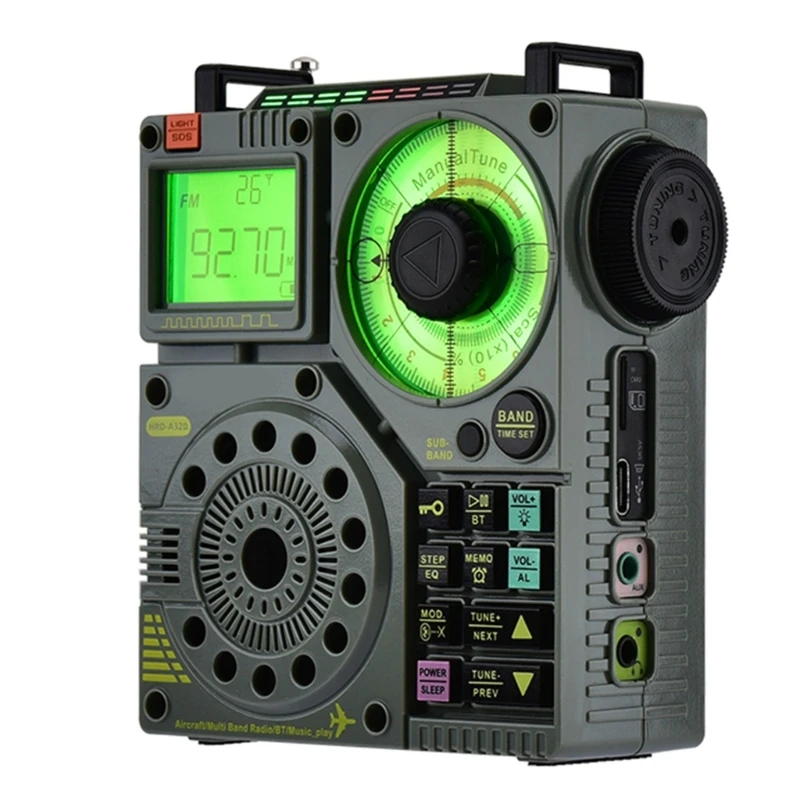 

Portable FM VHF Multiple Bands Radios Portable Bluetooth-compatible Speaker H7EC