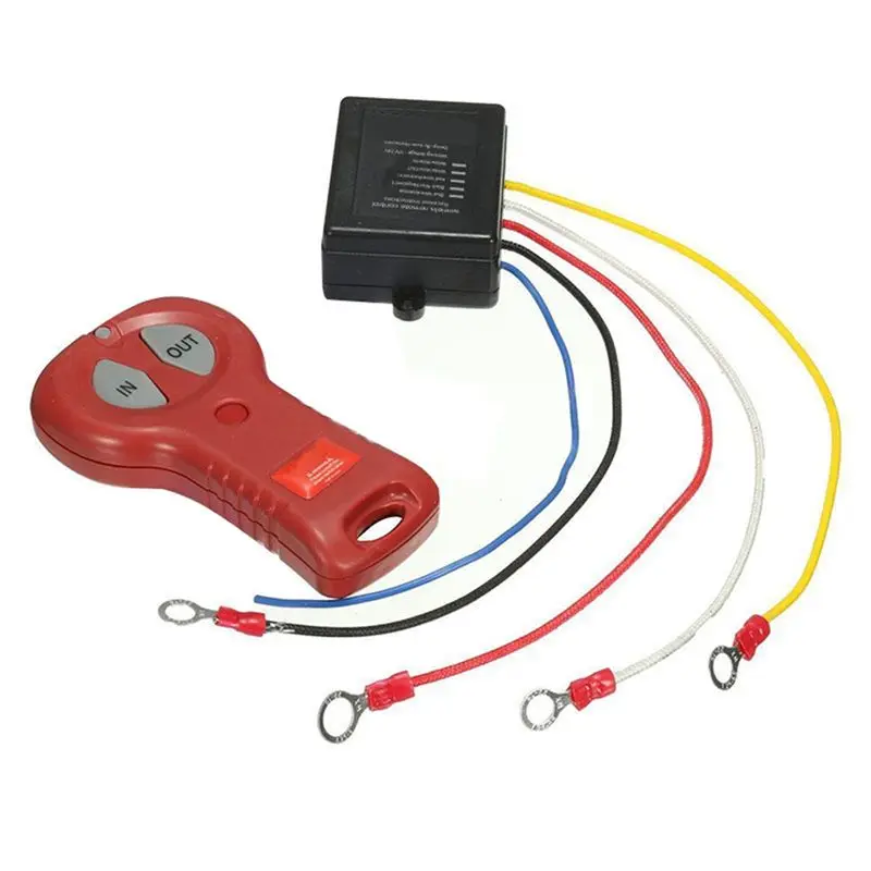 A57E-지프 오프로드 ATV 무선 윈치 원격 제어 세트 12V 24V 전기 윈치 ..