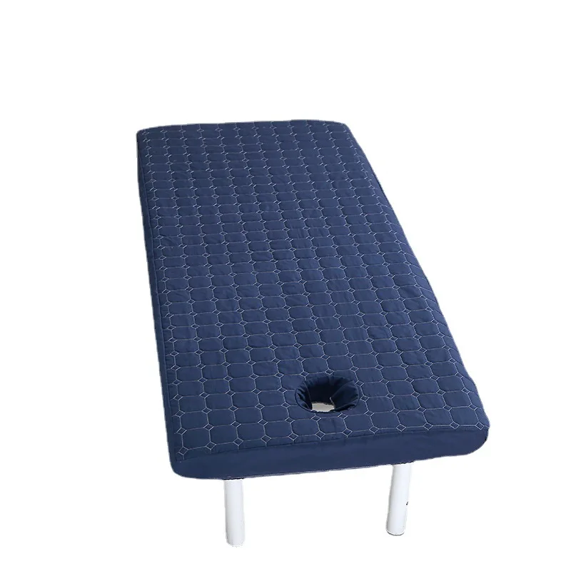 Solid Thicken Massage Table Fitted Bed Sheet, Skin-Friendly, Massage SPA Bed Cover, Anti-slip Bedspread with Hole 6