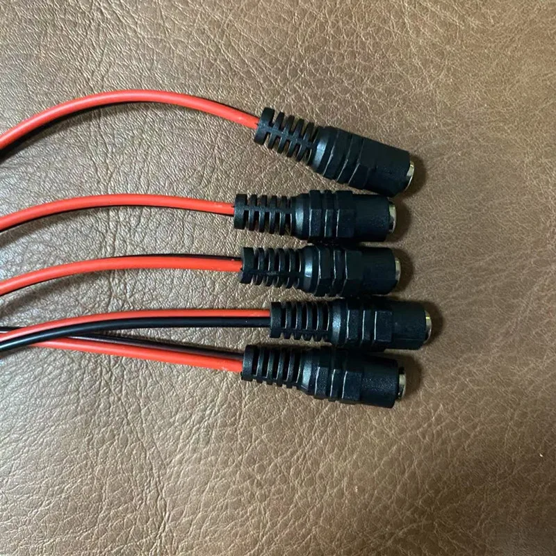 12V Dc Power Pigtail Plug Cable DC Male Female Security adapter Connector 5.5mm X 2.1mm For CCTV Cameras 4