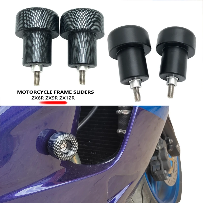 

No Cut Motorcycle Frame Sliders Crash Falling Protection For Kawasaki Ninja ZX-6R ZX-9R ZX-12R ZX6R ZX9R ZX12R ZX 6R 9R 12R