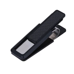 Sleek Stainless Steel Multipurpose Wallet Clip - Lightweight and Durable (Black)