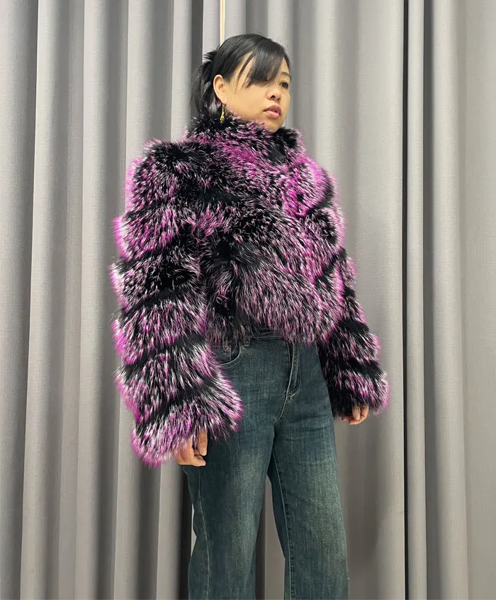 コート Winter  High Neck Fur Short Coat (3color) Ownwfeat Women's Winter Fur Coat Fur Short Crew Neck Jackets