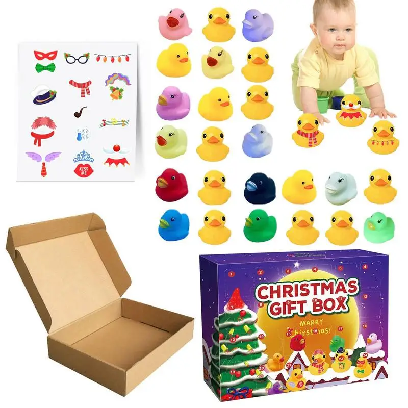 

2023 Advent Calendar DIY Cute Rubber Duck 24 Days Fun Countdown Calendar For Kids And Adults DIY Cute Rubber Duck Countdown
