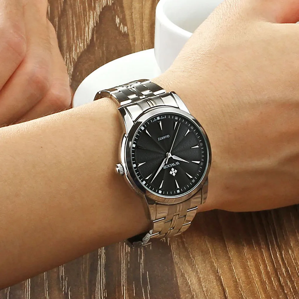 Relogio Masculino WWOOR Simple Fashion Watch Men Luxury Business Men's Watch Male Clock Date Waterproof Casual Quartz Wristwatch
