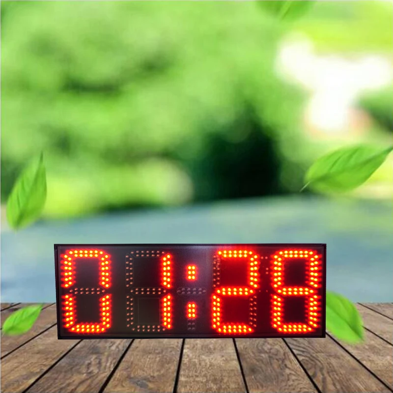 Large Digital Led Wall Clock Home Decoration, Coordinated Universal Time /  Gps Automatic Correcting Self-setting Self-adjusting - Digital & Analog-digital  Clocks - AliExpress