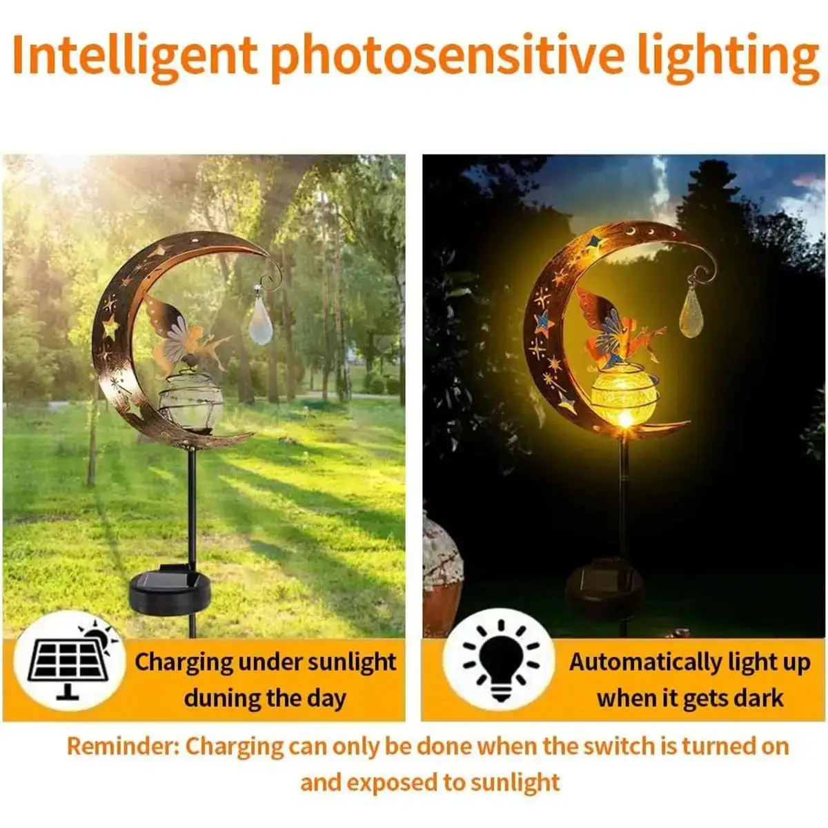 Solar Iron Outdoor Light 3