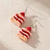 Unique Strawberry Cake Earrings Shaped Ear Rings Eardrops Ear Pendants Stylish Accessories for Girls F0S4 3