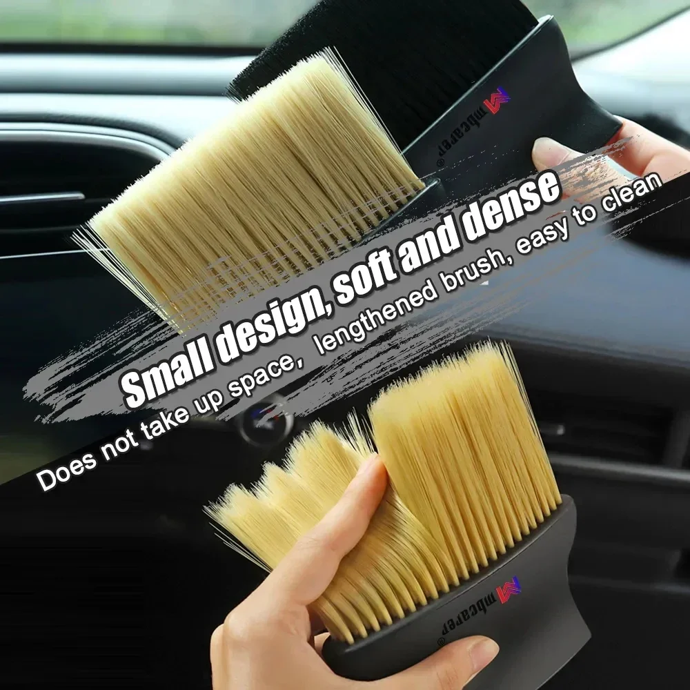 Car Interior Brush Cleaning Brush Set Air Conditioner Vent Cleaning Tool Car Crevice Dust Removal for Maintenance