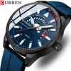Top Luxury CURREN Watches For Men Fashion Sport Quartz Wrist Watch Male Military Waterproof Clock 1