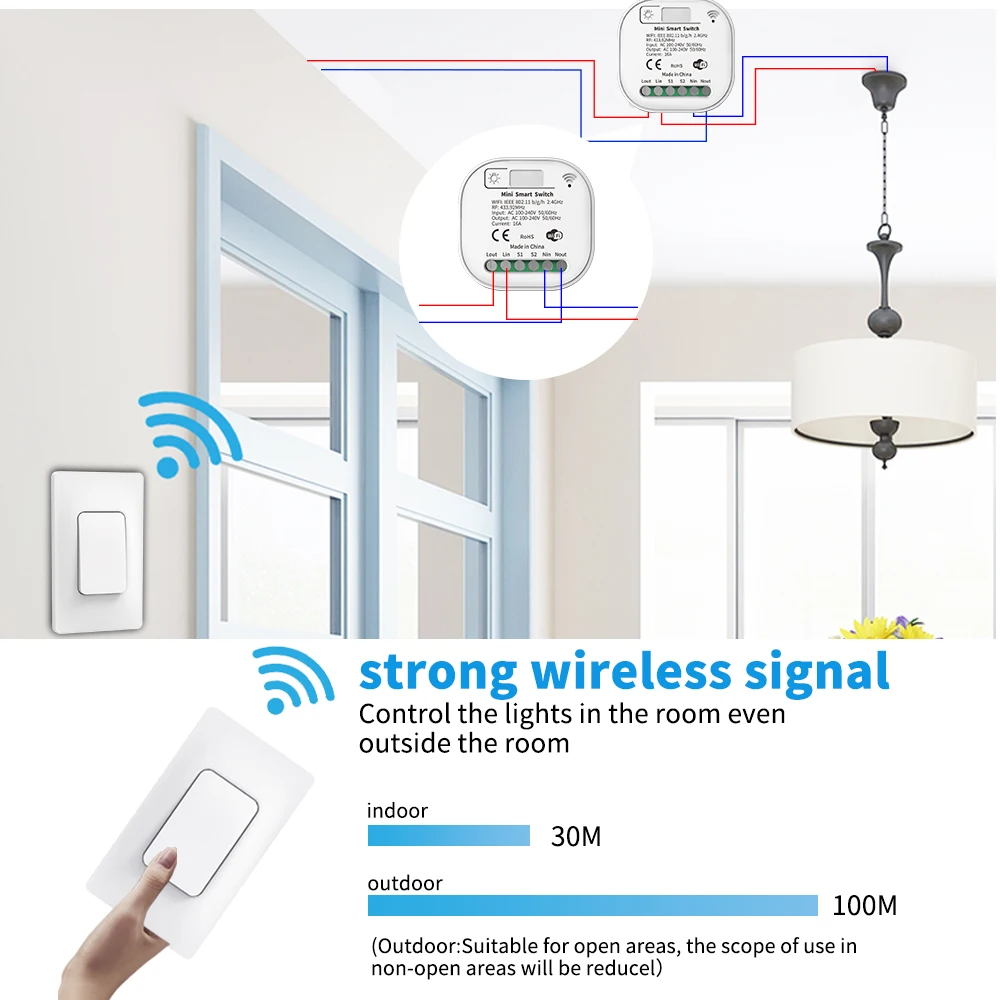 de parede interruptor luz trabalho com alexa sensor interruptor 05