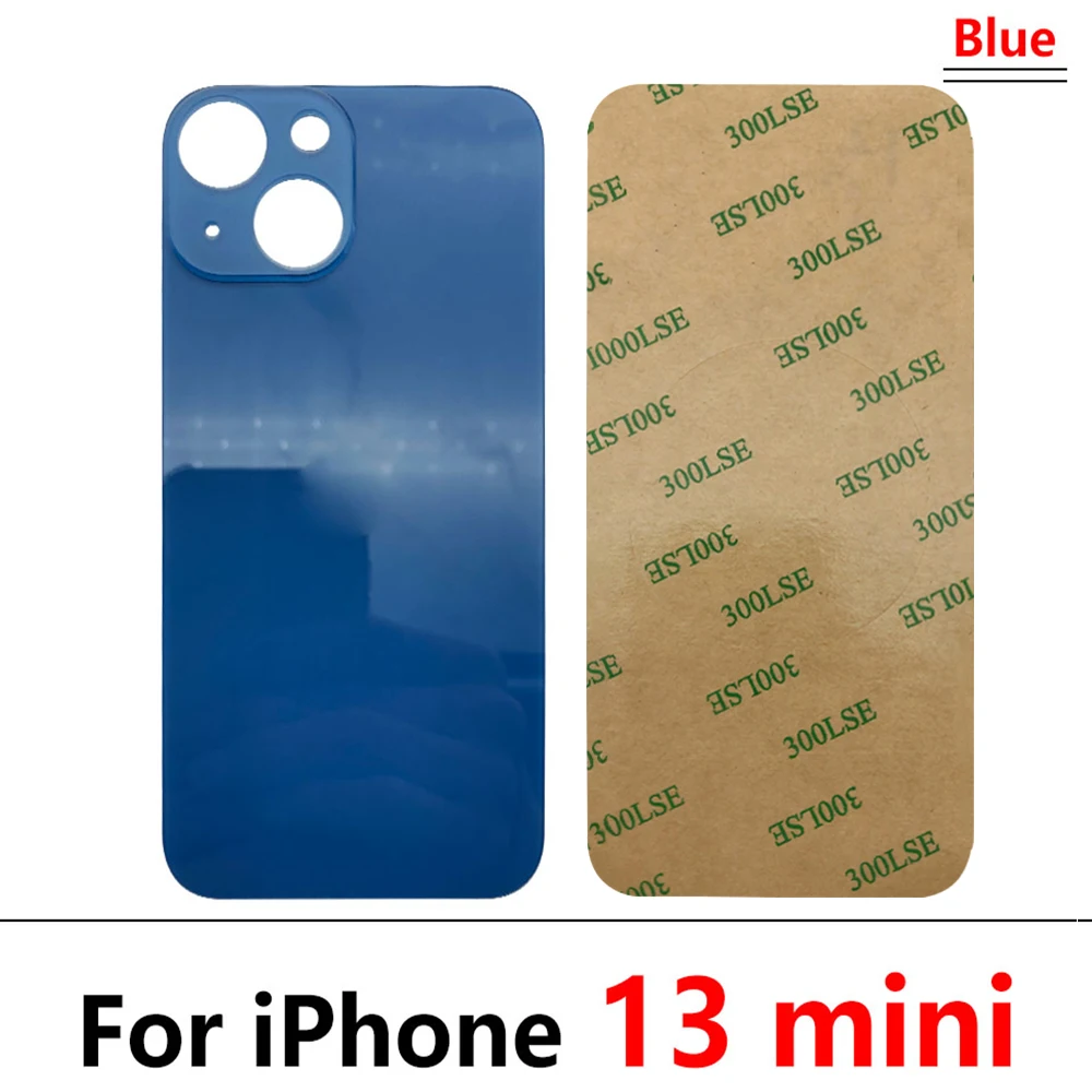 Replacement NEW Housing Battery Cover Big Hole Rear Glass Back Cover For iPhone 13 / 13 mini phone back cover