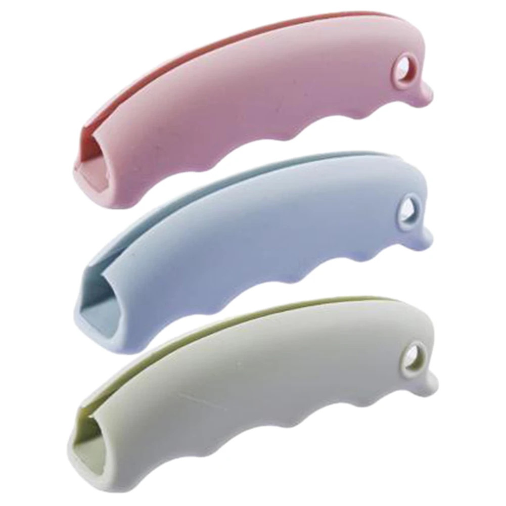 Description Picture 4 of itemComfortable Portable Silicone Mention Dish For Shopping Bag To Protect Hands Trip Grocery Bag Holder Clips Handle Carrier