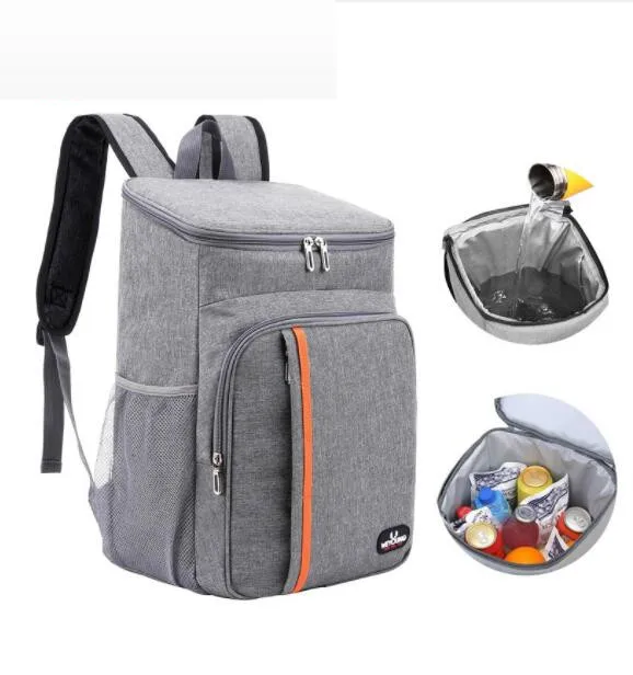 20L Portable Thermal Lunch Bag Food Box Durable Waterproof Cooler Ice Insulated Case Camping Oxford Dinner Backpacks Ice box sac