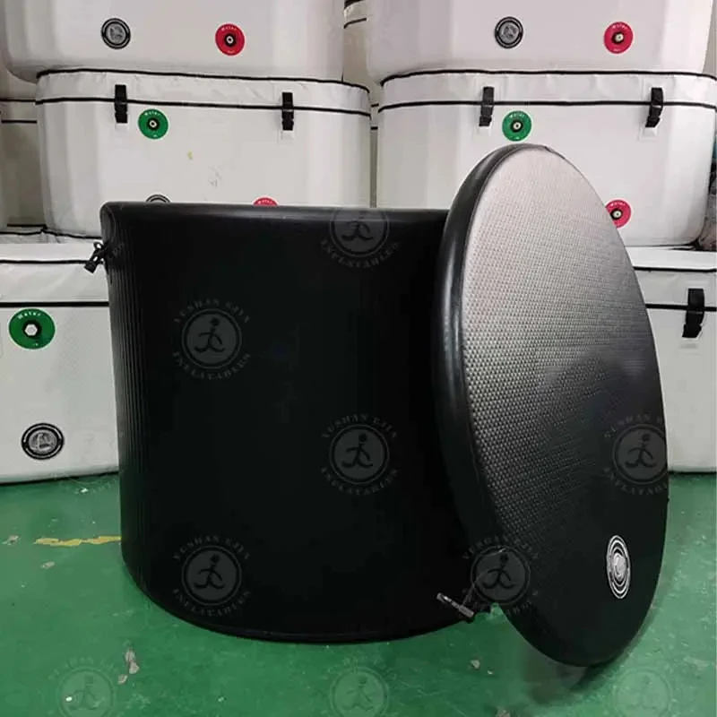 Newly Ice Cold Tub Combo Recovery Pod Iatable Bath Barrel Plunge For Sports Recovery Body Relaxing Medical Therapy