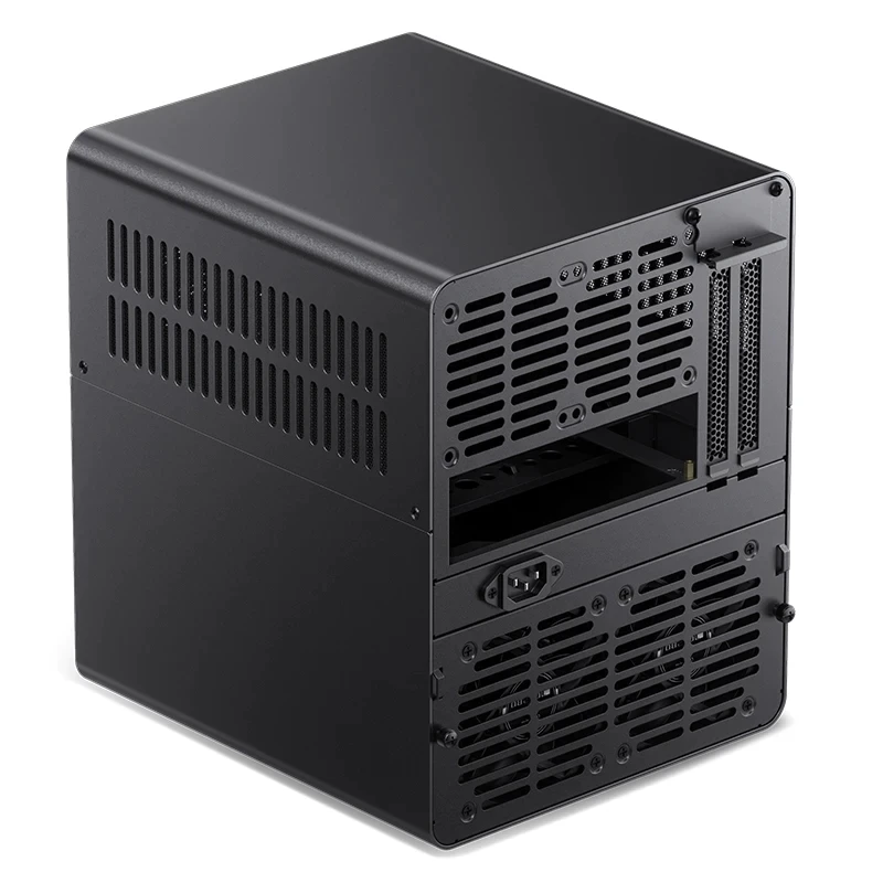 JONSBO N3 NAS 섀시 ITX 마더보드 알루미늄 케이스 SFX 전원 위치 상부 하부 분리 구조 8+1 하드 드라이브 위치
