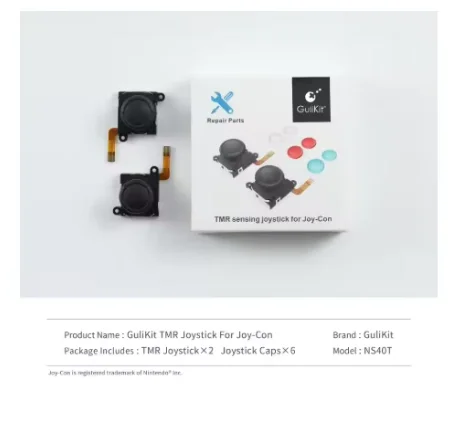 GuliKit NS40T 조이스틱 교체용 TMR 센싱, 닌텐도 스위치/OLED/LITE 게임 액세서리 수리용 드리프트 없는 스틱