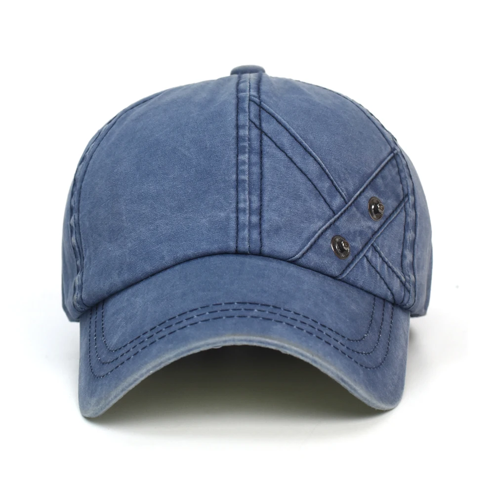 Vier Jahreszeiten gewaschene Baumwolle Baseball mütze Männer Frauen lässig Vintage Papa Hut verstellbare Trucker-Stil Low Profile Outdoor – Detail 17