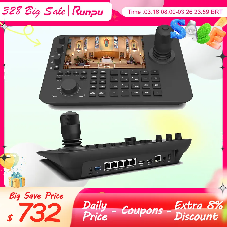 教育機関向特販　光学20倍  PTZカメラ ＋ 4D JOYコントローラ PTZ Controller - Zowietek Electronics, Ltd.