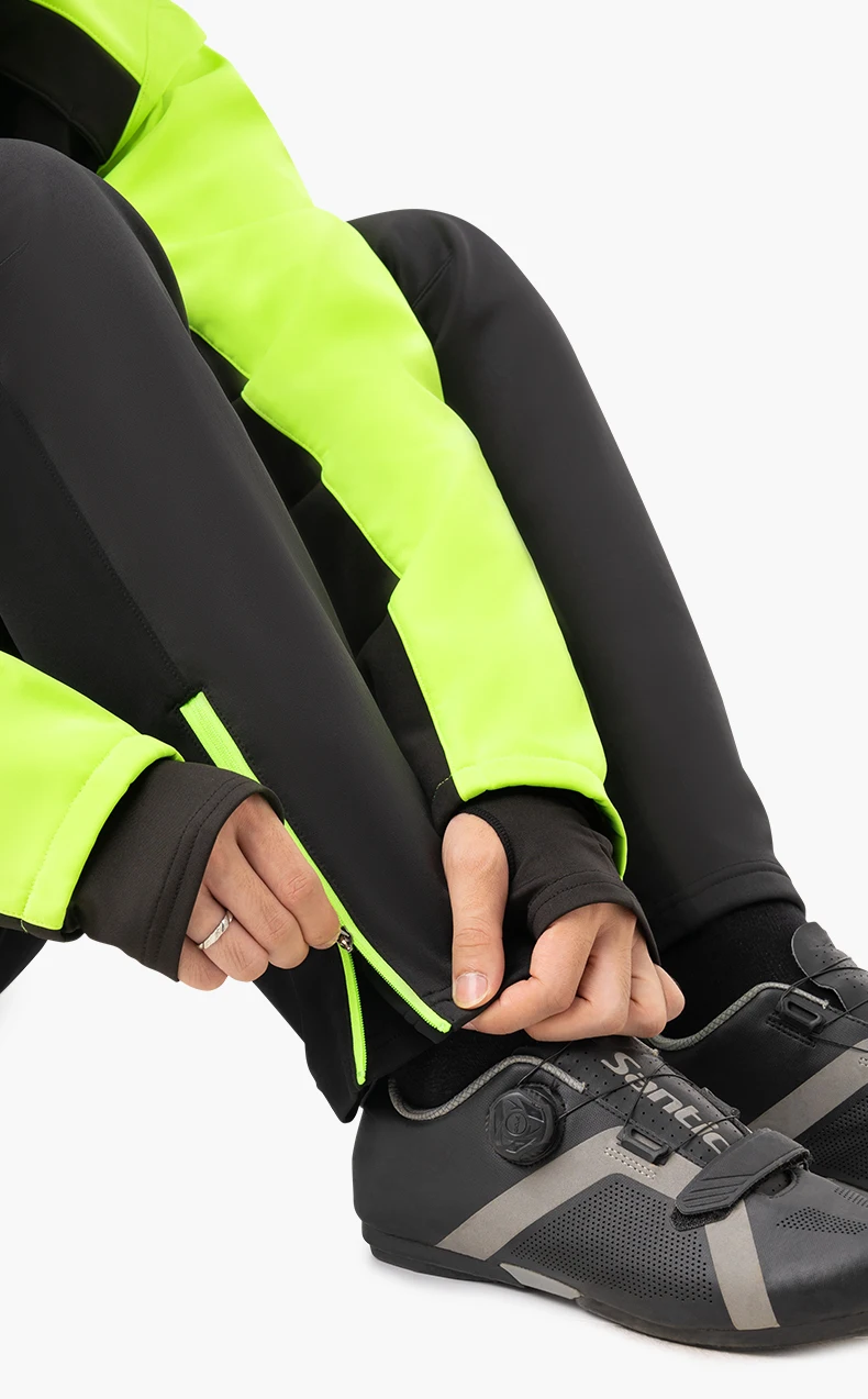 ROCKBROS Herbst Winter Radfahren Kleidung Sets Dicke Thermische Winddicht Jersey Outdoor Sport Jacke Hose Fleece Anzug Sportswear – Detail 14