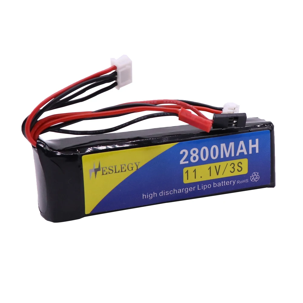 Batterie Lipo 11.1V 2800mAh pour Émetteur RC Walkera DEVO, FlySky, RadioLink