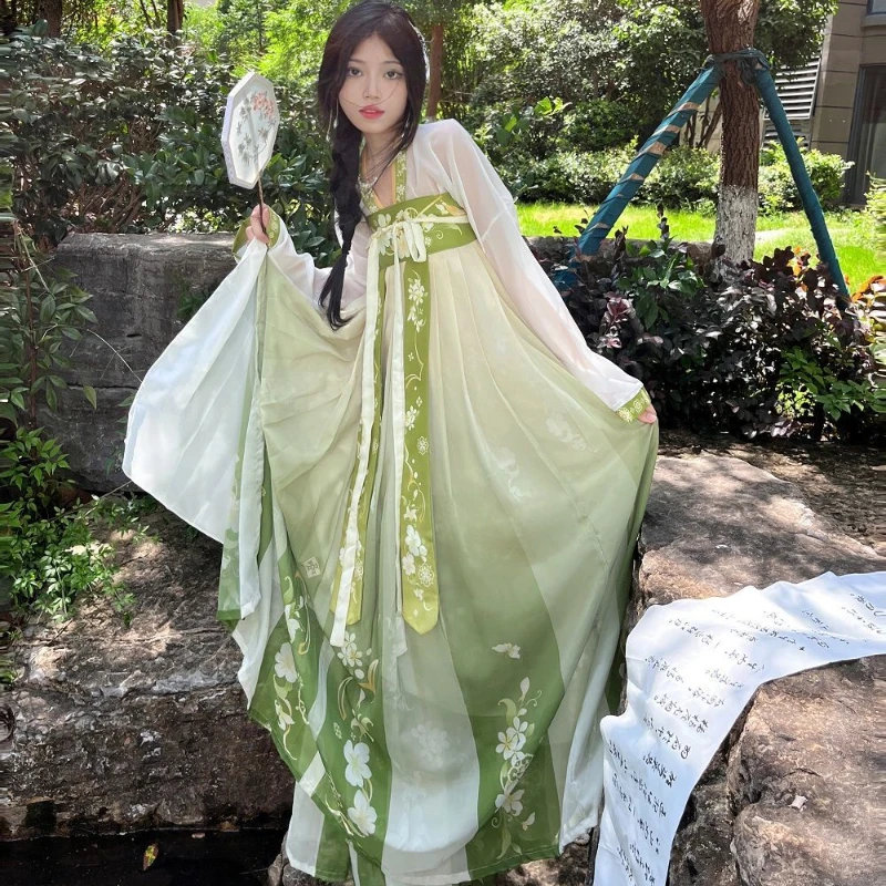Chinese Style Elegant Hanfu Dress Set Cosplay Fairy Costume Dress Tang Dynasty Traditional Women Vintage Princess Dance Robes