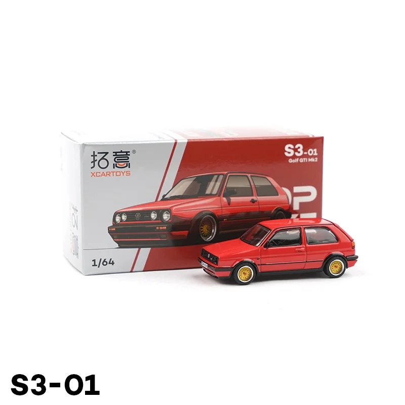 

XCARTOYS 1:64 Go-lf GTI Mk2 красные литые модели автомобилей, игрушки
