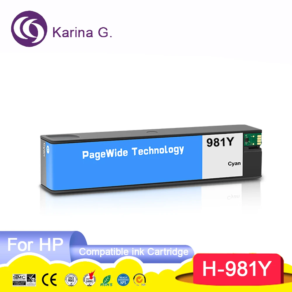 981Y 981Y 981Y Premium Color Compatible Ink Jet Cartridge For PageWide Enterpri