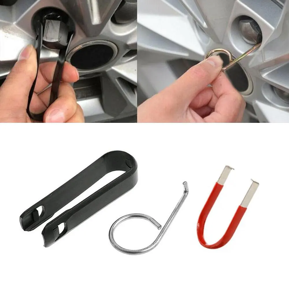 Wheel repair tool Universal Car Truck Wheel Bolt Nut Caps Covers Extractor Removal Puller Tool Tweezers Wheel Repairing Tool