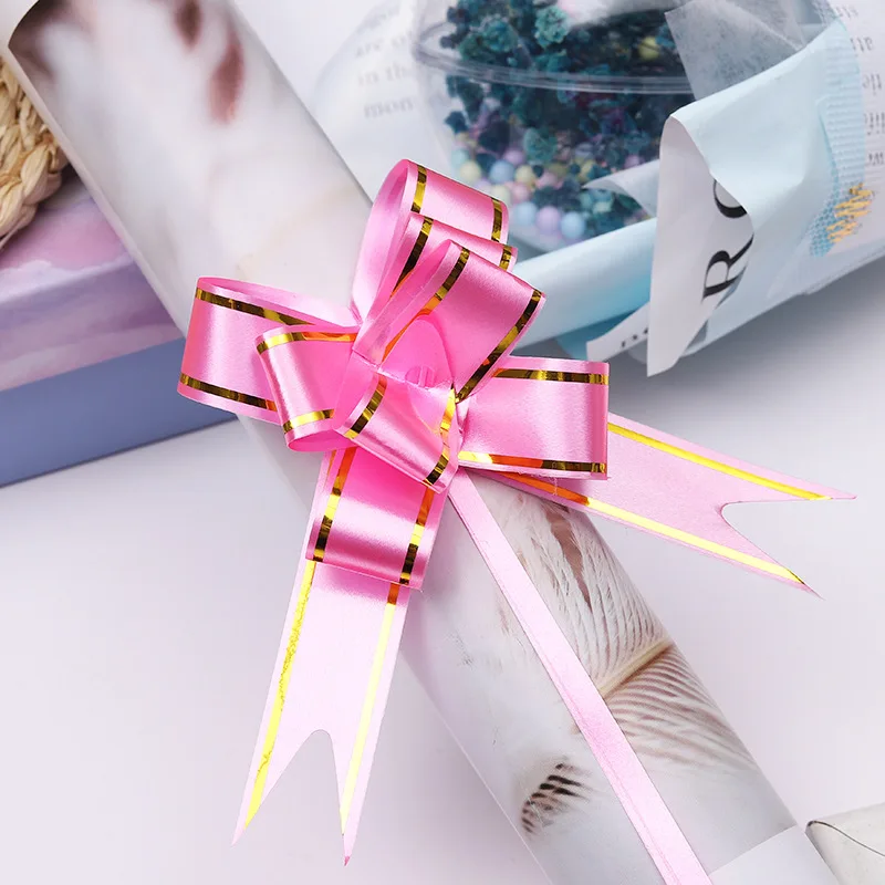 100 Stück Schmetterling-Ziehschleifen mit Goldrand - Hängende Dekoration für Partys, Hochzeiten, Weihnachtsbäume, Geschenkverpackungen & Heimdekoration – Detail 18