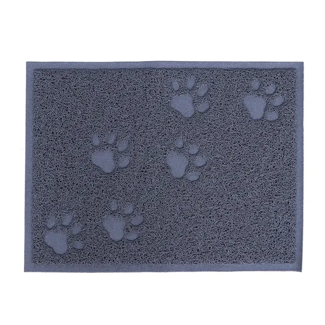 30x40cm Cat Litter Mat Strong PVC Pet Cleaning Carpet Reusable Floor Protector for Cat Dog Claws Gray Pet Cleaning Carpet 5